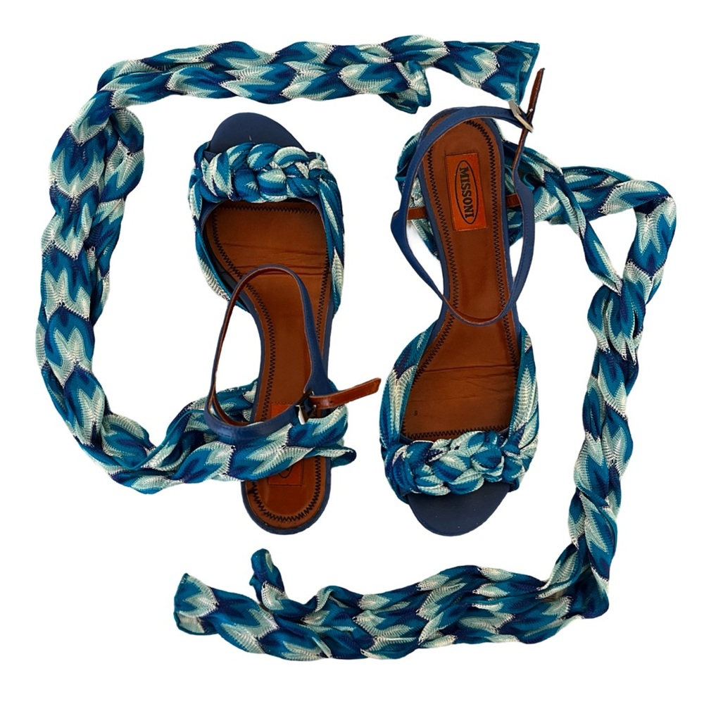 Missoni Sidi Silk Wrapped Sandals